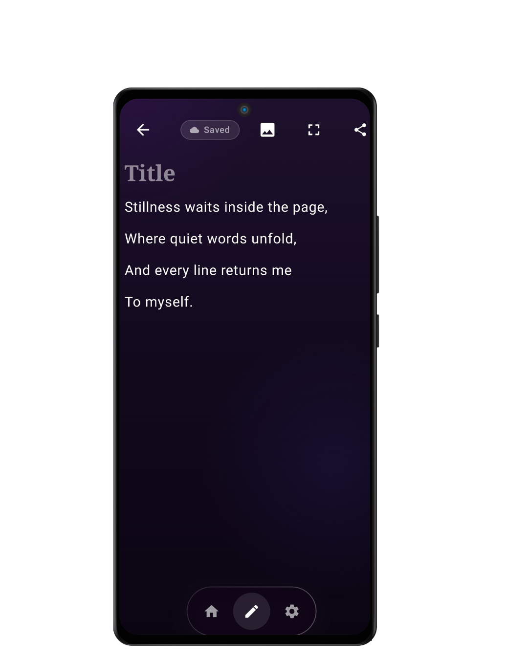 VerseFlow app showing the editor interface